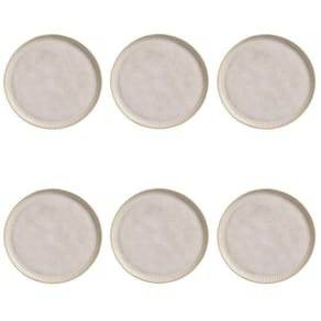 Conjunto De Pratos Rasos 06 Peças Linhas Latte Porto Brasil