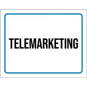 Kit 3 Placas Sinalização Ambiente Telemarketing