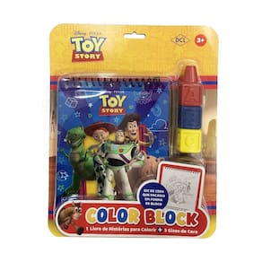 Livro DLC Toy Story Disney Color Block Acompanha 3 Gizes de Cera