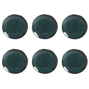 Conjunto De Pratos De Sobremesa 06 Peças Orgânico Oceano Porto Brasil