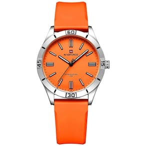 Relógio Feminino De Quartzo Classico Casual Colors Laranja