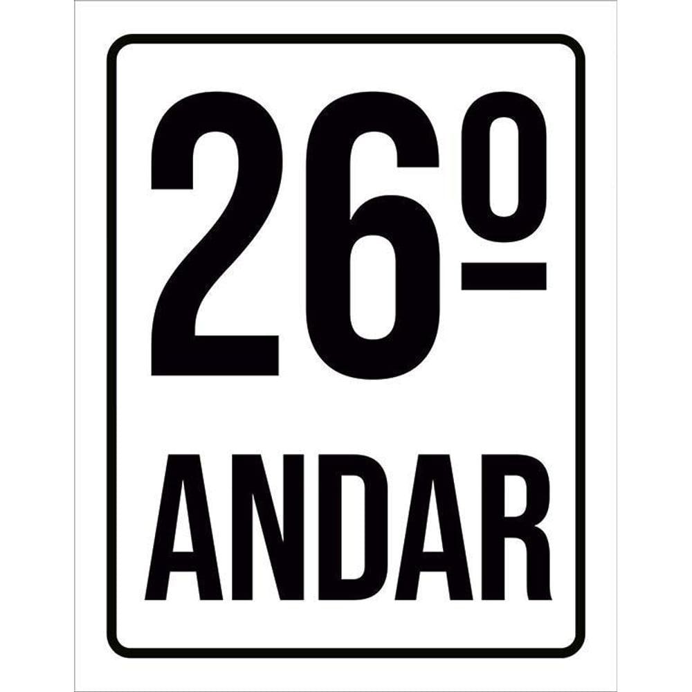 Kit 3 Placas Sinalização Ambiente Identificação 26º Andar