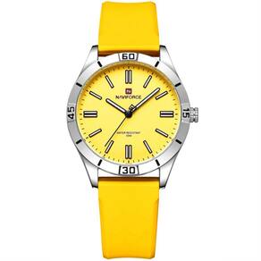 Relógio Feminino De Quartzo Classico Casual Colors Amarelo