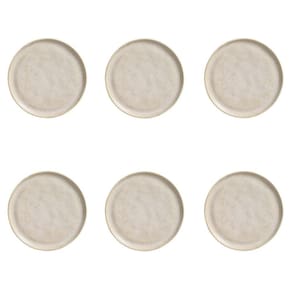 Conjunto De Pratos De Sobremesa 06 Peças Linhas Latte Porto Brasil