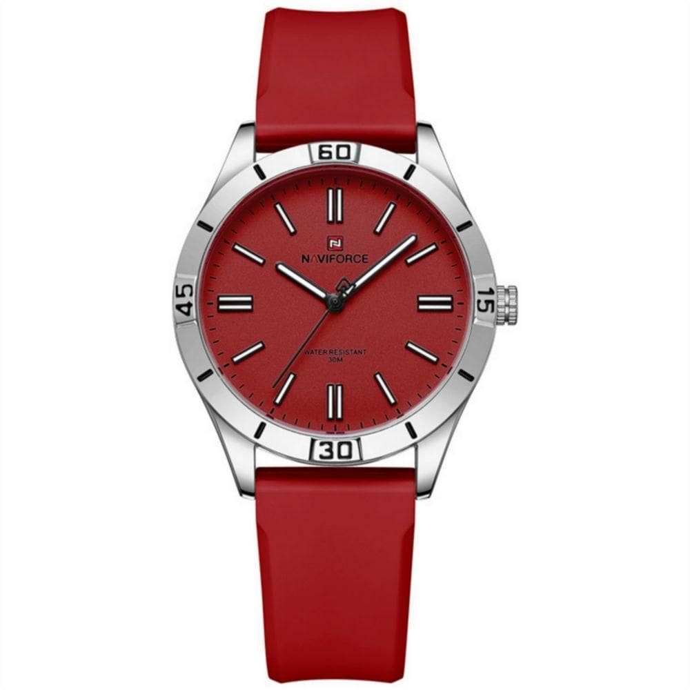 Relógio Feminino De Quartzo Classico Casual Colors Vermelho