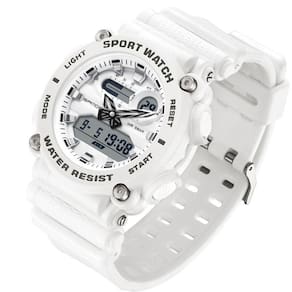 Relógio De Pulso Militar Esportivo Digital 3139 Branco