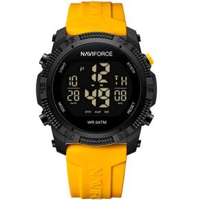 Relógio Esportivo Digital Impermeável Pulseira De Silicone Casual Amarelo