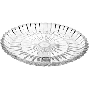 Prato Bolo Boleira Redondo Home&co Vidro 2x30x30cm Transparente
