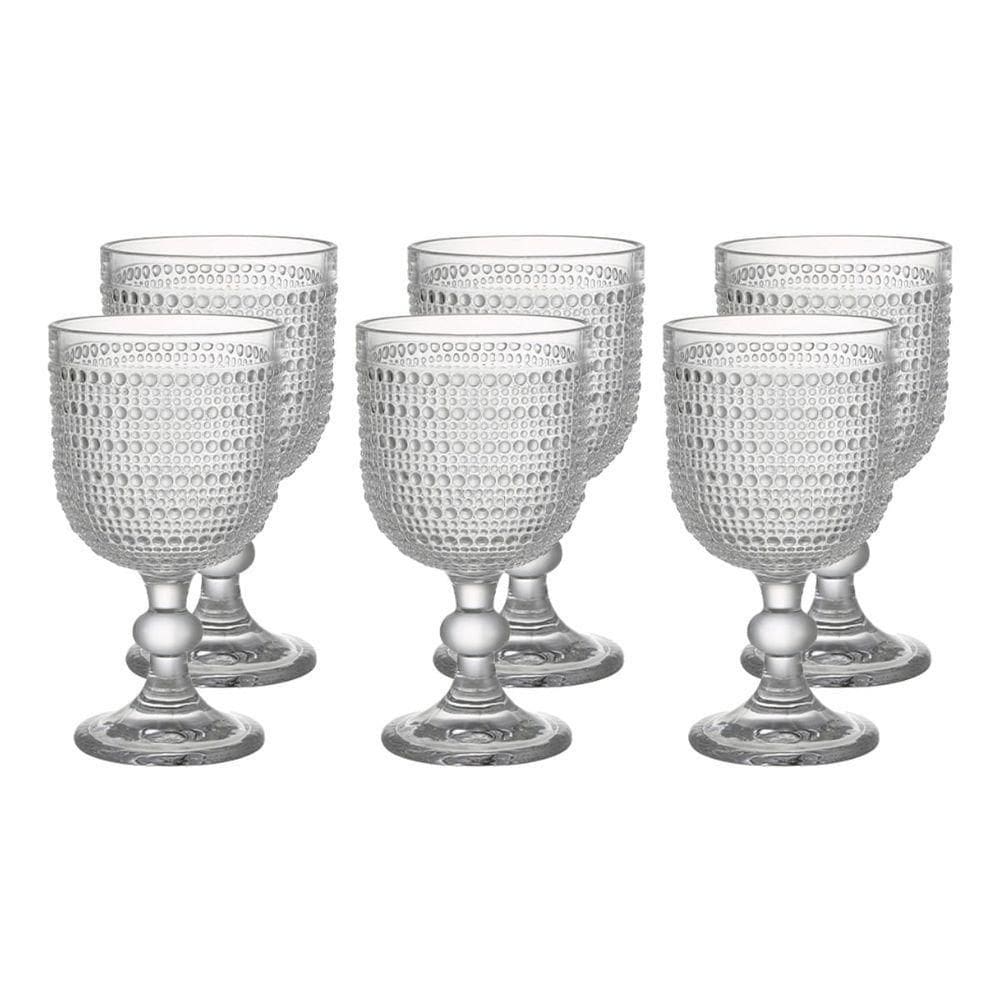 Jogo De 6 Taças De Vidro Esfera 360ml Haus Concept Vidro