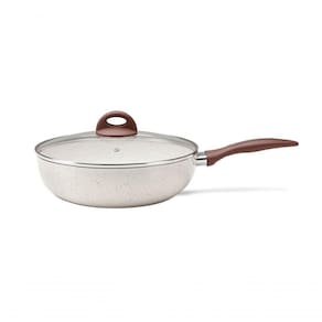 Wok Com Tampa 28 Ceramic Life Granada Indução - Brinox 28 Cm Vanilla Brinox