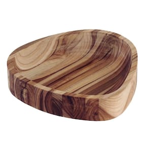 Gamela Organica Churrasco Tramontina Em Madeira Teca Fsc Com Acabamento Em óleo Mineral 25x25 Cm