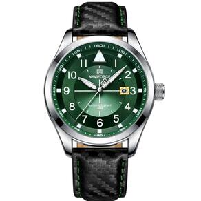 Relógio Esportivo Masculino Quartzo Casual à Prova D \`água Verde