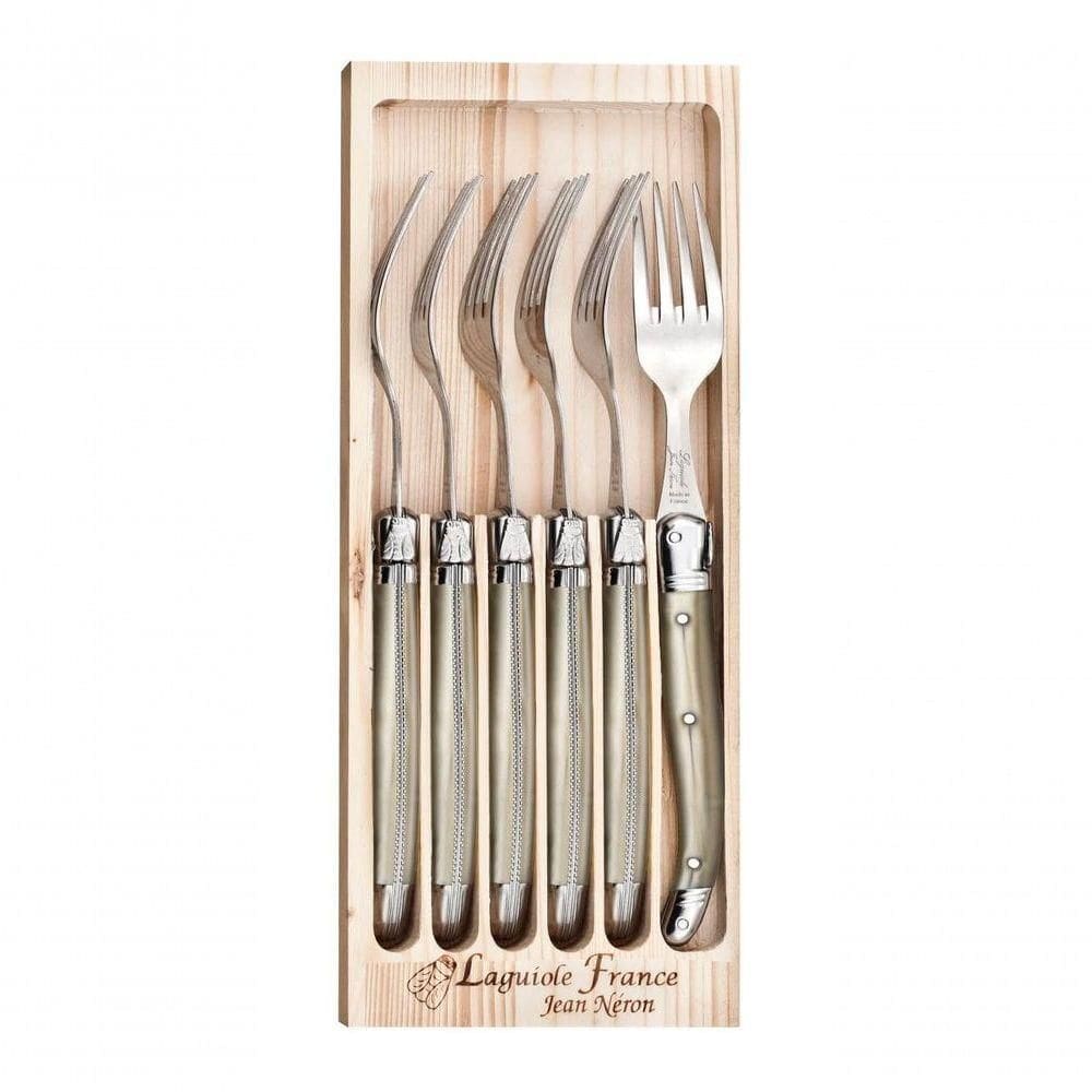 6 Garfos Em Inox Champagne Laguiole
