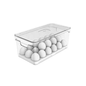 Organizador De Ovos 36 Unidades Clear Fresh Transparente E Branco Ou