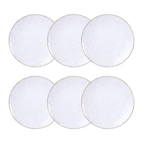 Jogo De Pratos Sobremesa Rústico 6 Peças 21 Cm Porcelana Decorada Tramontina
