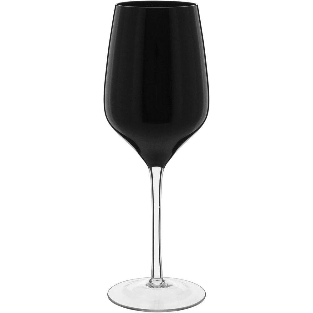 Jogo 2 Taças Vinho Home&co Ballet Vidro 460ml 24x9x9cm Preto