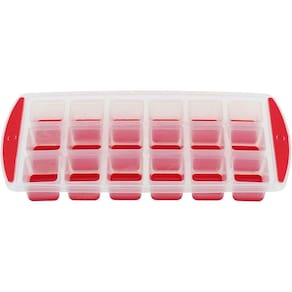 Forma De Gelo Plástico 3x13x27cm Vermelho