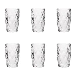 Conjunto De Copos De Vidro Para água 6 Peças 350 Ml Diamonds Lyor