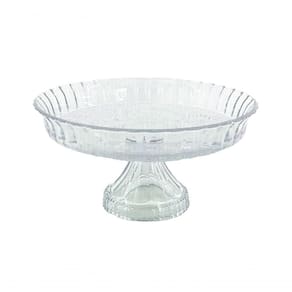 Prato Para Bolo Vidro C/ Pe 30cm