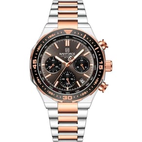 Relogio De Pulso Masculino De Quartzo Design Casual Esportivo Luminoso Impermeável Prata Rose
