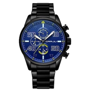 Relógio De Pulso Masculino Quartzo Design Dial Grande Esportivo Impermeavel 3atm Azul