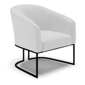 Cadeira Sala De Jantar Base Industrial Preto Stella Linho D03 - D`rossi Cor Cinza