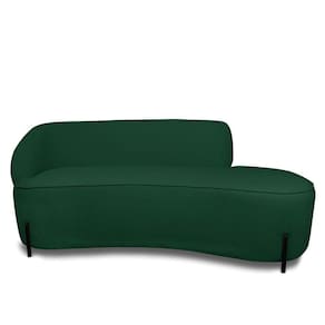 Sofá 4 Lugares Orgânico 220cm Pé Ferro Pto Morgan Bouclê L01 - D`rossi Cor Verde