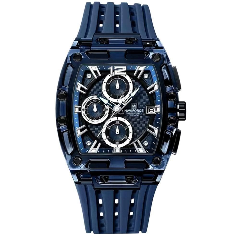Relógio De Pulso De Silicone Tonneau Relógio Esportivo Impermeavel 3atm Azul
