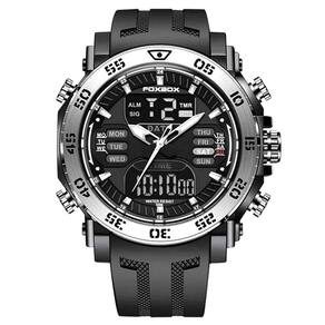 Relógio De Pulso Digital Led Masculino Impermeável De Quartzo Esportivo Prata