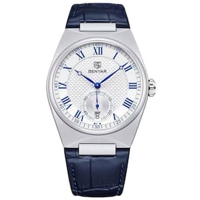 Relógio De Quartzo Retrô Masculino Pulseira Design Animal Print Impermeável 3atm Azul