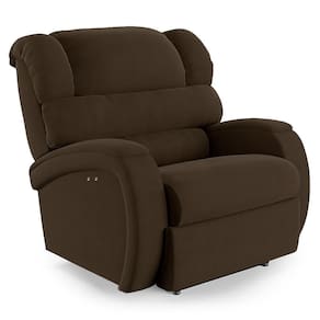 Poltrona Do Papai Reclinável Napoli Power Touch Veludo Fh1 Marrom