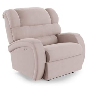 Poltrona Do Papai Reclinável Napoli Power Touch Veludo Fh1 Rose