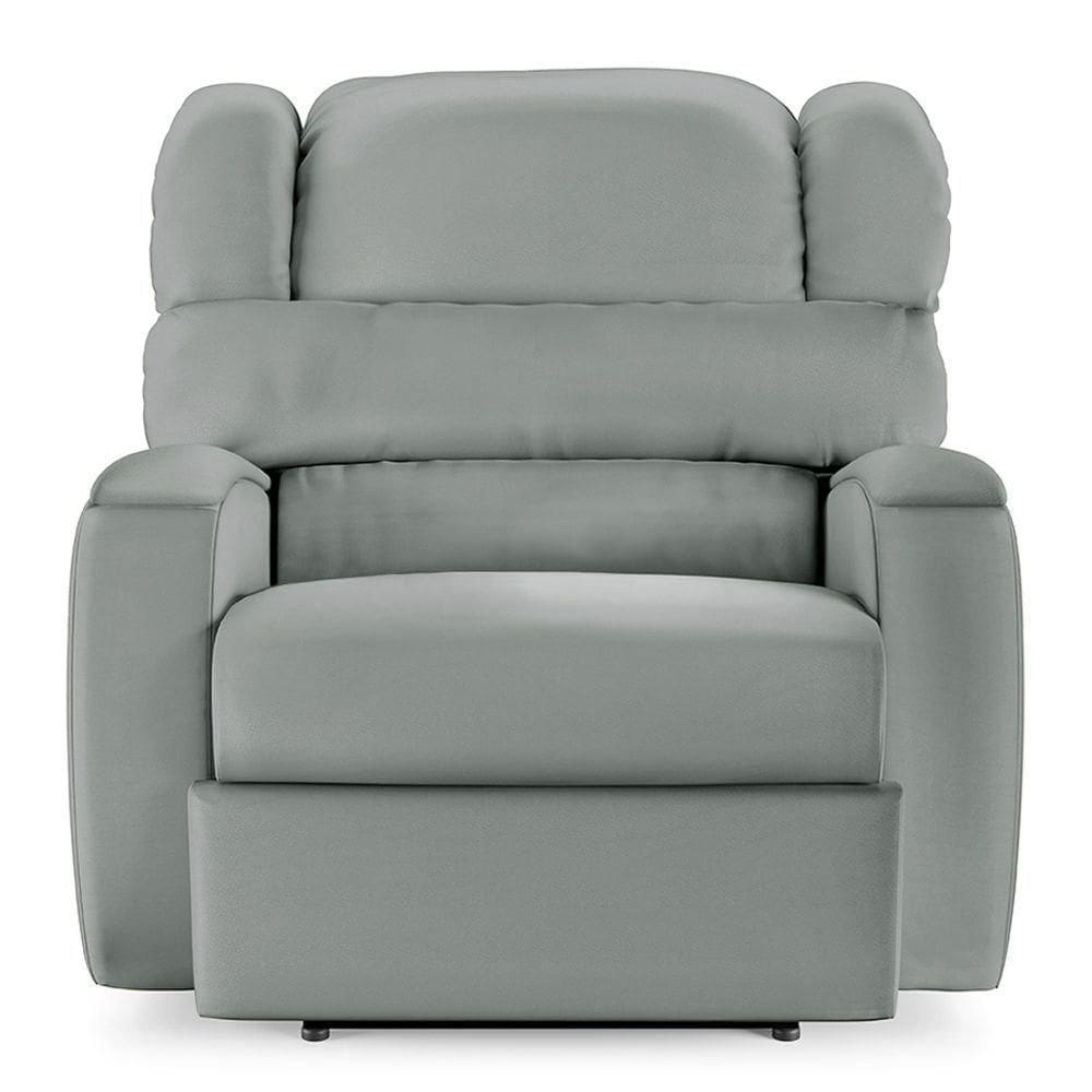 Poltrona Do Papai Reclinável Napoli Power Touch Pu Cinza Fh1