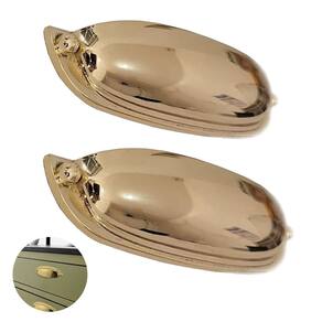 Puxador Concha Dourado Stilo Gruppa 96mm 4 Unidades