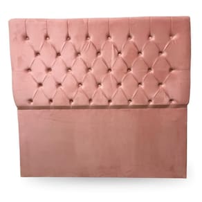 Painel Cabeceira Viena Estofada Casal 1,40m Cama Box Rosa