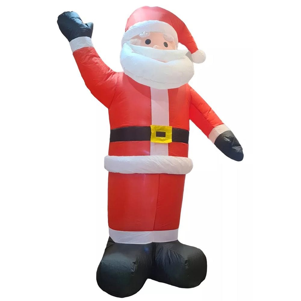 Papai Noel Natalino Inflavel Natal Decoraçao Luz Led Enfeite Loja Casa Shopping Comercio Evento