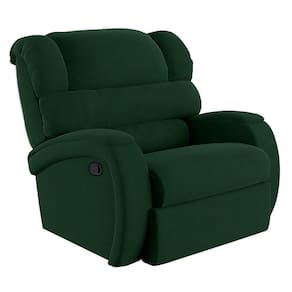 Poltrona Do Papai Reclinável Napoli Manual Gatilho Veludo Fh1 Verde