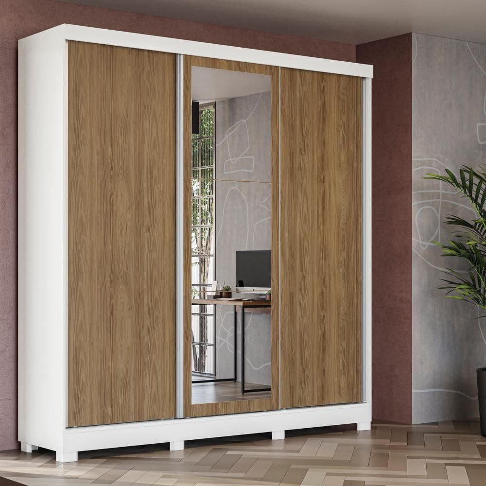 Guarda-roupa Casal  3 Por Reversiveis De Correr 3 Esp 3 Gav