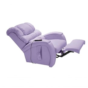 Poltrona Reclinável Cadeira Imperial Para Idoso Motorizada Corano Gravidade Zero Massageadora Império Lilás
