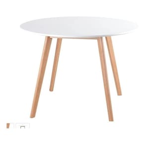 Mesa De Jantar Redonda Leda 80 Cm Branca