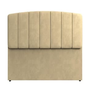Painel Cabeceira Atenas Estofada Modulada Cama Casal 1,40m Bege Bege