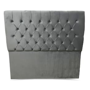 Painel Cabeceira Viena Estofada Casal 1,40m Cama Box Cinza