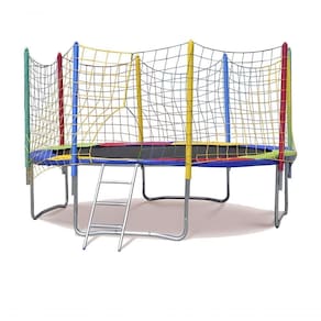 Trampolim Cama Elástica Pula Pula 3,05m 3m Grande Reforçada Colorida Playground