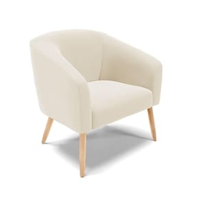 Cadeira Sala De Jantar Pé Palito Natural Stella Veludo D03 - D`rossi Cor Bege