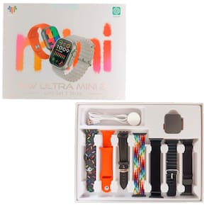 Smartwatch Hw Ultra Mini 2 Serie 9 Chat GPT 41mm 7 Pulseiras NFC