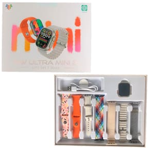 Smartwatch Hw Ultra Mini 2 Serie 9 Chat GPT 41mm 7 Pulseiras NFC