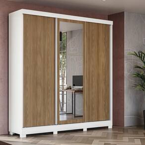 Guarda-roupa Casal 3 Por Reve De Correr 3 Esp 2 Prateleiras