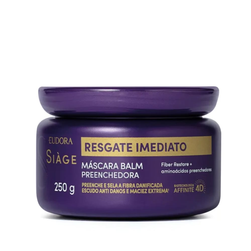 Máscara Balm Preenchedora Eudora Siàge Resgate Imediato 250g