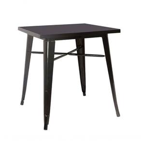 Mesa Bar Quadrada Tolix Iron Preto 80x80