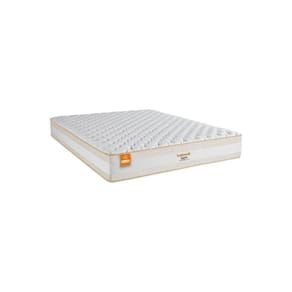 Colchão King Denver 193x203 Molas Ensacadas Com Ultrasoft Foam Inducol Cr443e Branco/bege Branco/bege